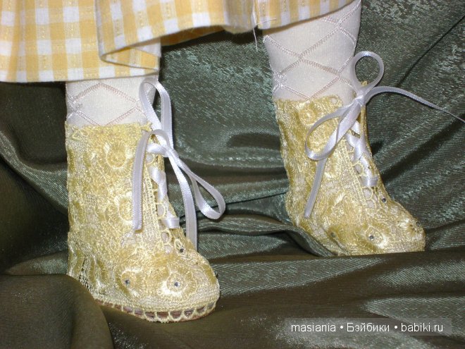 Сапожки на любимые кукольные ножки. Мастер класс - сапожки для куклы (фото 6)