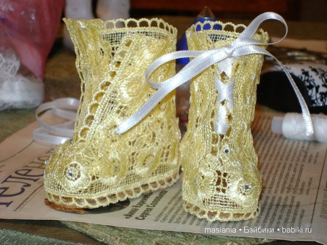 Мастер-класс - сапожки для куклы