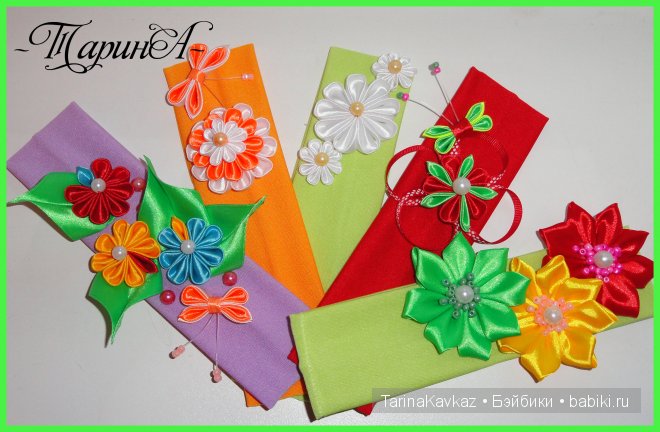 Канзаши, ленты