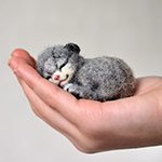 Еще один сплюшка. Игрушка валянием своими руками