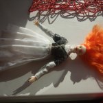 Мой первый мастер-класс Пошаговый фотосет, как я создавала Элеонорочку и "вживляла" волосы - Часть 1