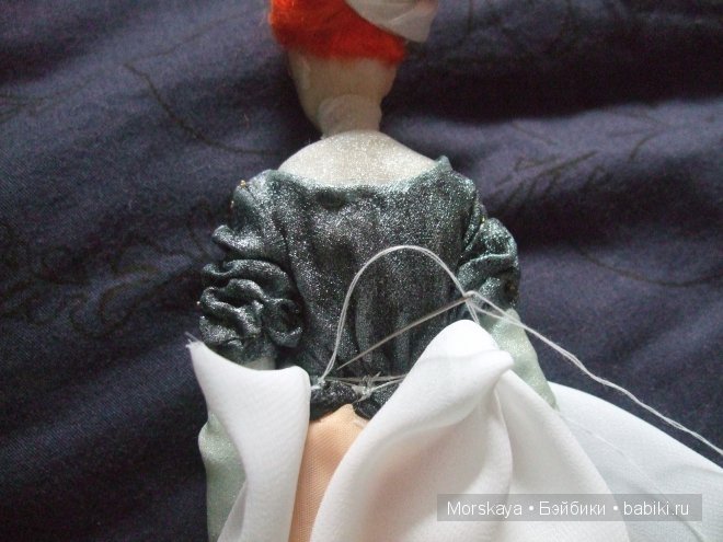 Часть 2. Мой первый мастер-класс! Пошаговый фотосет, как я создавала Элеонорочку и "вживляла" волосы (фото 5)