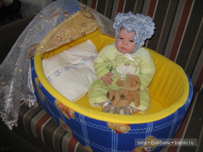 Колыбелька для Ноэльки — Аксессуары для кукол своими руками: идеи (фото 7)