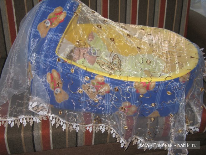 Колыбелька для Ноэльки — Аксессуары для кукол своими руками: идеи (фото 10)