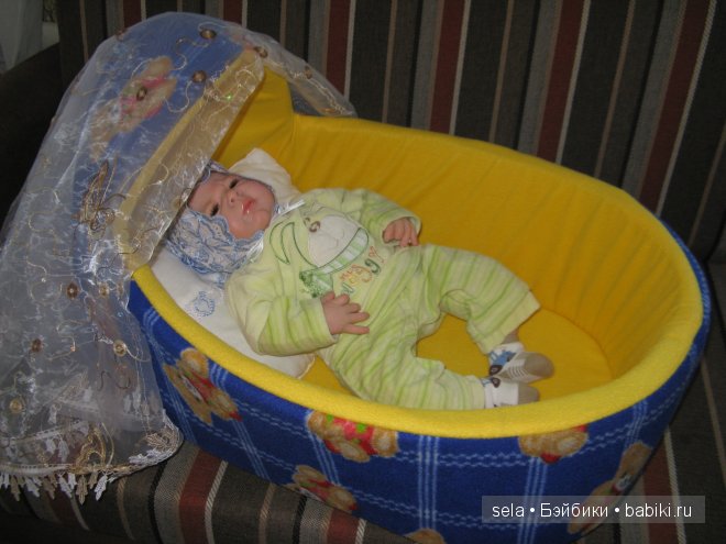 Колыбелька для Ноэльки — Аксессуары для кукол своими руками: идеи (фото 5)