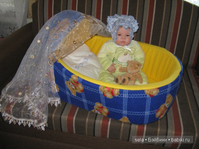 Колыбелька для Ноэльки — Аксессуары для кукол своими руками: идеи (фото 6)