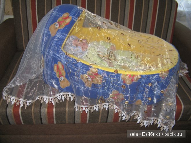 Колыбелька для Ноэльки — Аксессуары для кукол своими руками: идеи (фото 3)
