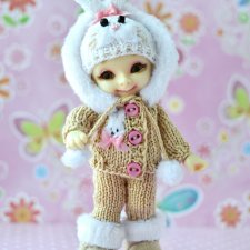 Тёпленький комплект Зайка для Realpuki