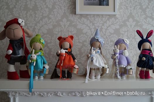 Мое новое увлечение - интерьерные куколки из ткани от Натальи Кудрявцевой