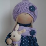 Продолжение -интерьерные куколки из ткани Натальи Кудрявцевой