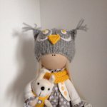 Интерьерные куколки из ткани Натальи Кудрявцевой