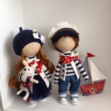 Морячки пополняются, текстильные куколки Натальи Кудрявцевой