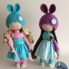 Зверополис и новенькие малышки. Куклы из ткани