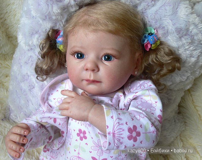 Катюша нежная фиалка. Куколка реборн Елены Коротковой" Natali-VO"