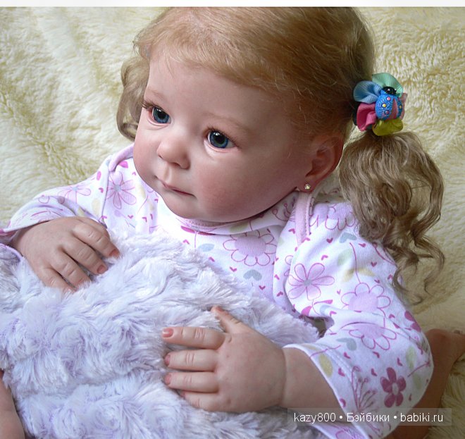 Катюша нежная фиалка. Куколка реборн Елены Коротковой" Natali-VO"
