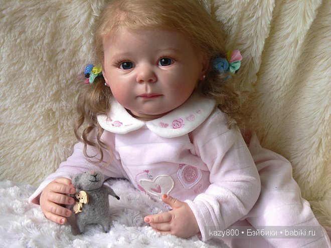 Катюша нежная фиалка. Куколка реборн Елены Коротковой" Natali-VO" (фото 7)