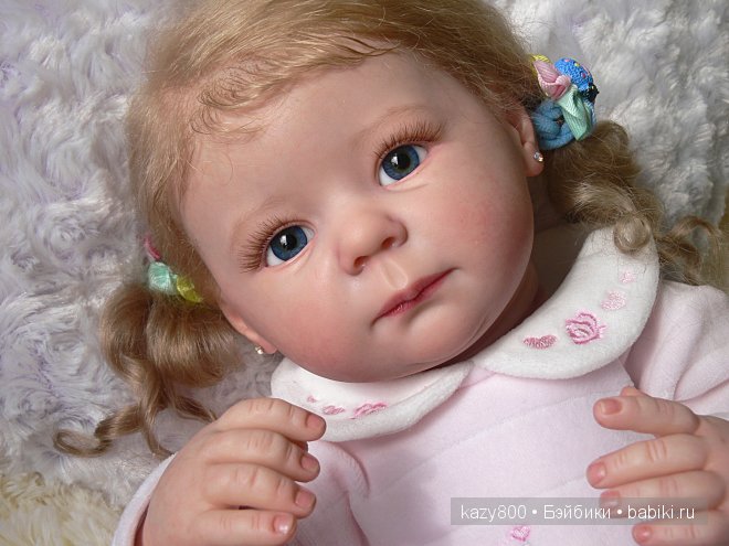 Катюша нежная фиалка. Куколка реборн Елены Коротковой" Natali-VO" (фото 3)