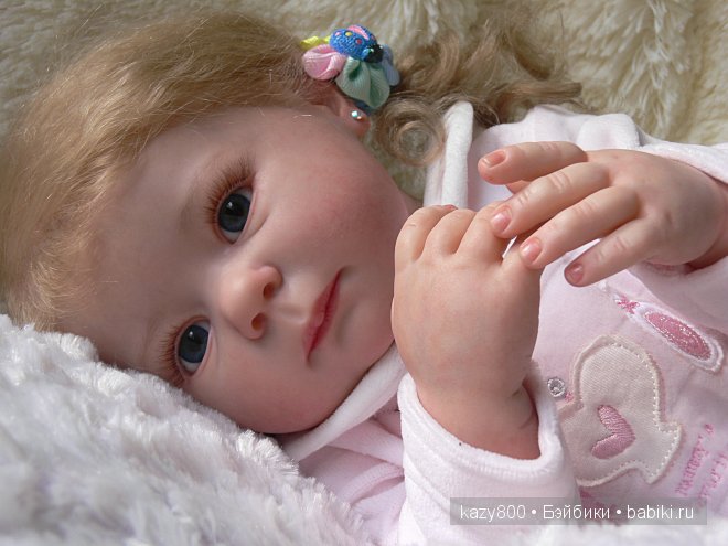 Катюша нежная фиалка. Куколка реборн Елены Коротковой" Natali-VO" (фото 5)