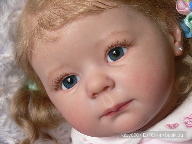 Катюша нежная фиалка. Куколка реборн Елены Коротковой" Natali-VO" (фото 4)