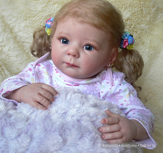 Катюша нежная фиалка. Куколка реборн Елены Коротковой" Natali-VO"
