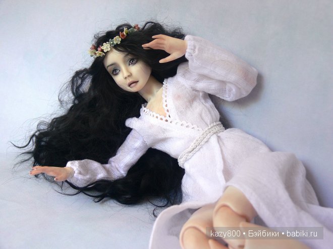 Панночка. По мотивам х/ф "Вий" 1967г. Авторская кукла Вороновой Виктории (фото 6)