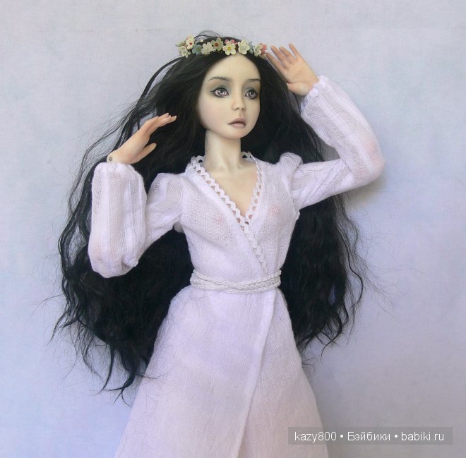 Панночка. По мотивам х/ф "Вий" 1967г. Авторская кукла Вороновой Виктории (фото 4)