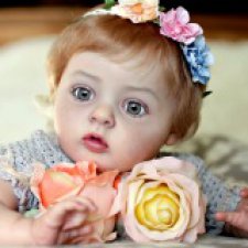 Нежный сказочный бутон Тиффани. Кукла реборн Елены Коротковой