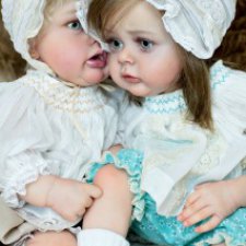 Потом у меня возродились эти две милые сестрички. Куклы реборн Елены Коротковой