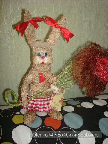 Игрушки из сизаля и декупаж (фото 3)