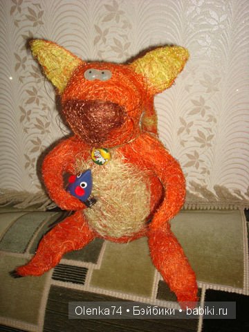 Игрушки из сизаля и декупаж (фото 6)