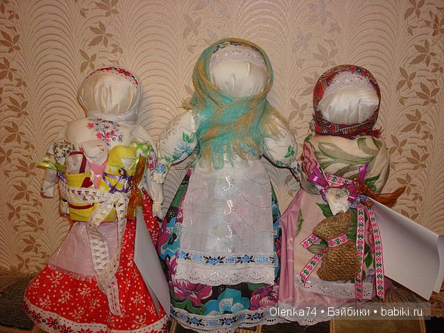 Мои поделочки. Домовята, обереги в русском стиле народных кукол (фото 9)