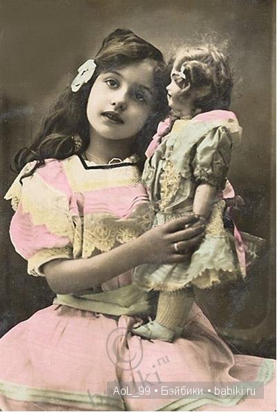 Старинные фото антикварными куклами