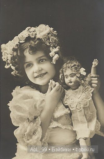 Старинные фото антикварными куклами