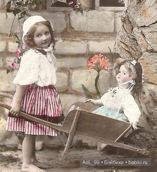 Старинные фото антикварными куклами