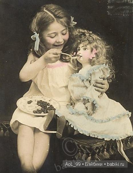 Старинные фото антикварными куклами