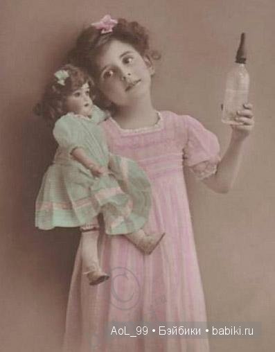 Старинные фото антикварными куклами