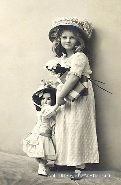 Старинные фото антикварными куклами