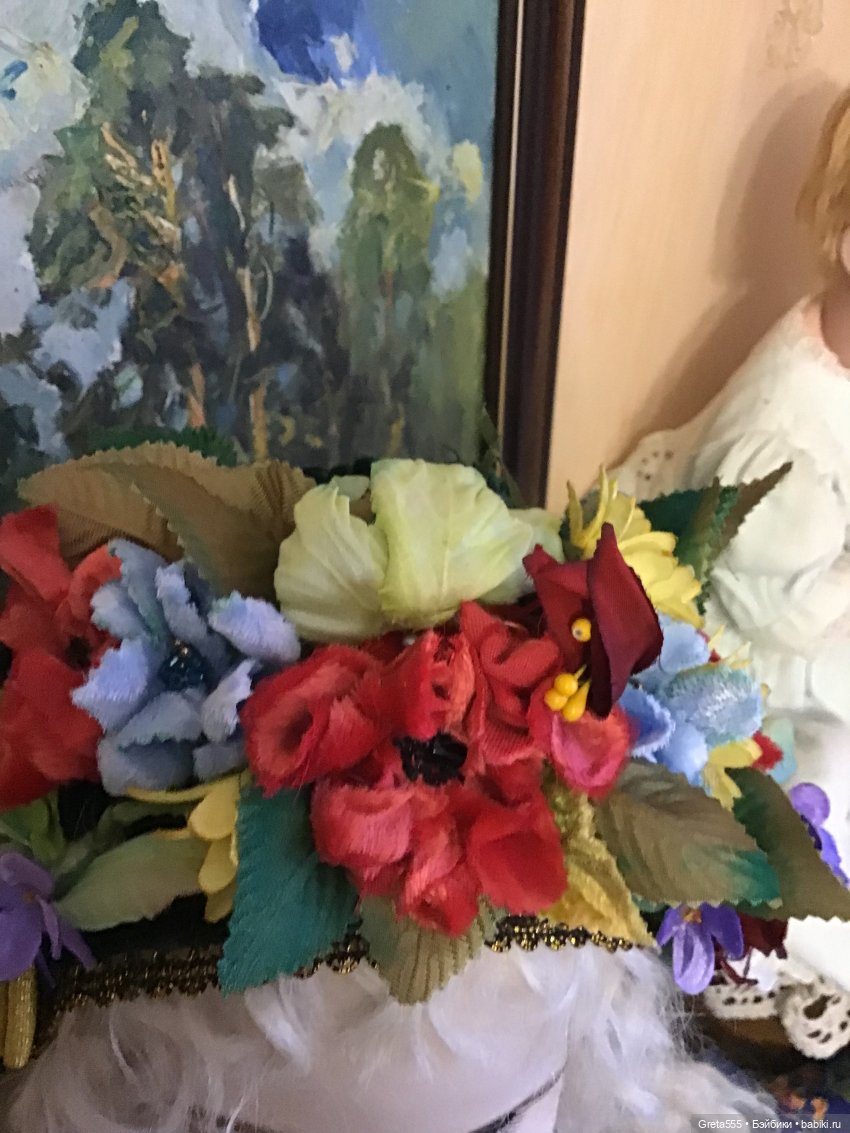 Маки среди зимы. Мой новый бонет "Флора" | Бэйбики Маки среди зимы. Мой новый бонет "Флора"