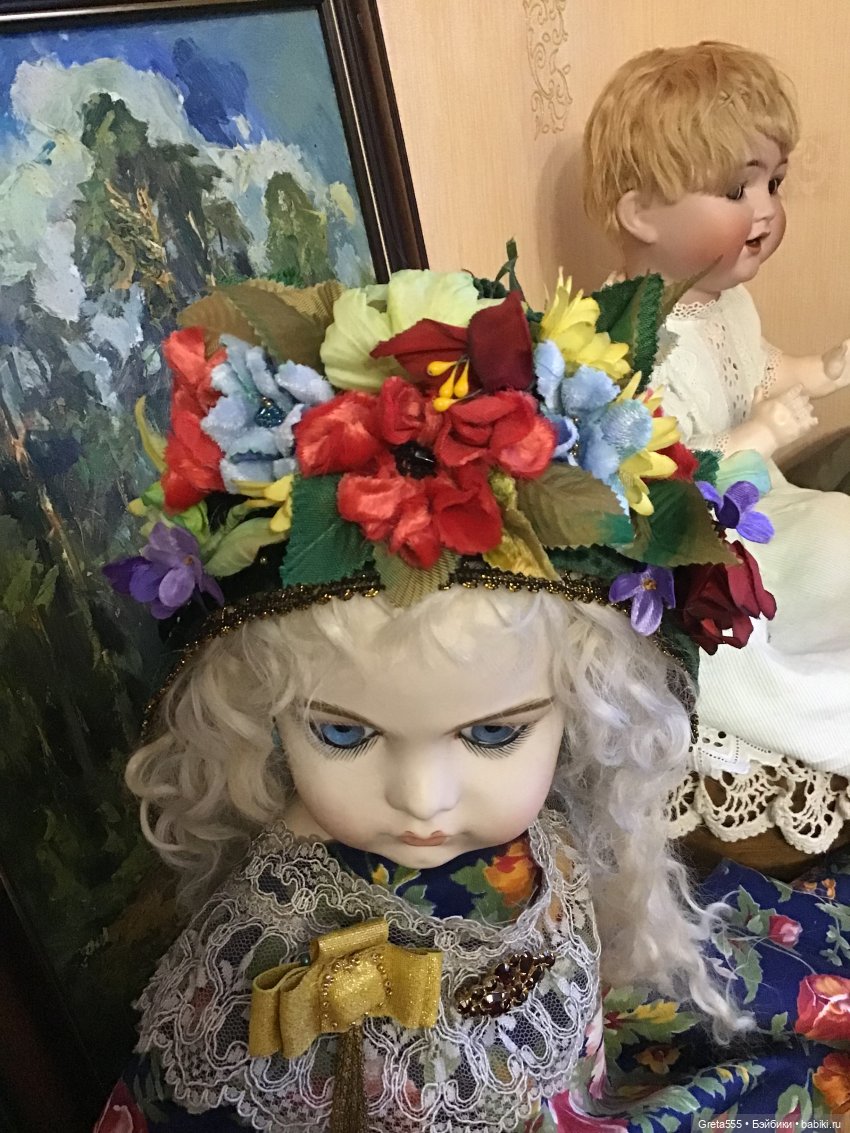 Маки среди зимы. Мой новый бонет "Флора" | Бэйбики Маки среди зимы. Мой новый бонет "Флора"