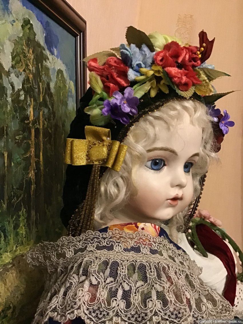 Маки среди зимы. Мой новый бонет "Флора" | Бэйбики Маки среди зимы. Мой новый бонет "Флора" (фото 9)