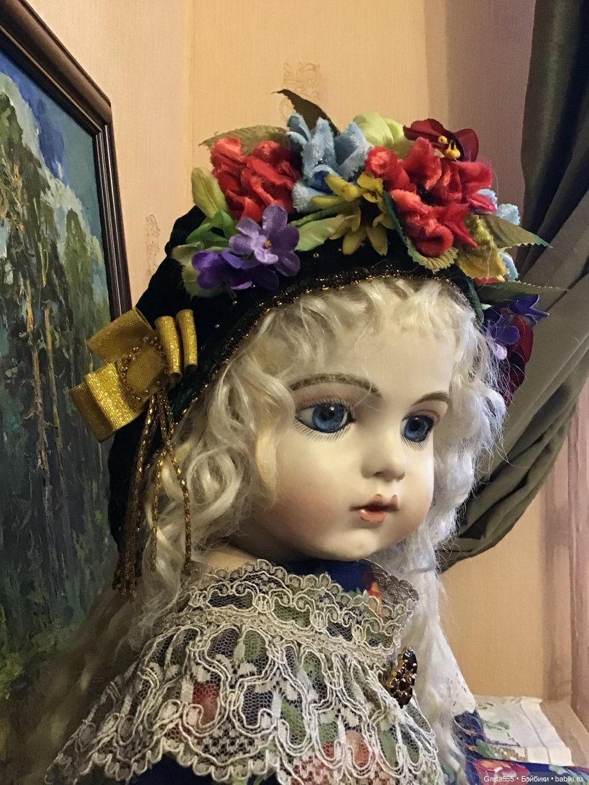 Маки среди зимы. Мой новый бонет "Флора" | Бэйбики Маки среди зимы. Мой новый бонет "Флора"