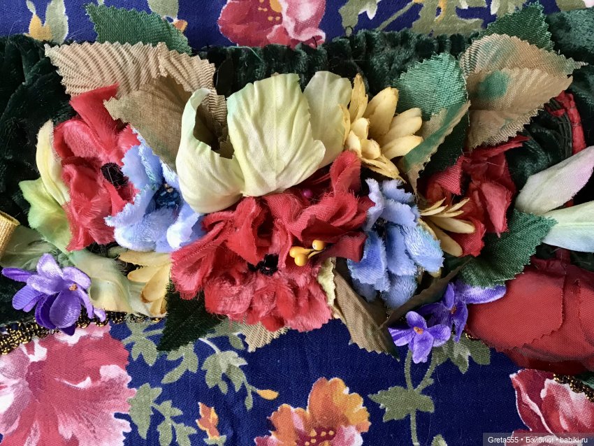 Маки среди зимы. Мой новый бонет "Флора"