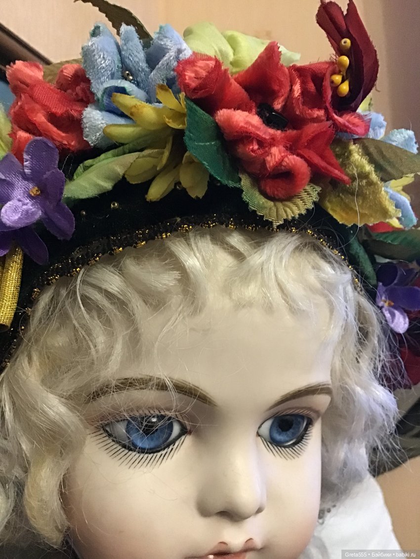 Маки среди зимы. Мой новый бонет "Флора" | Бэйбики Маки среди зимы. Мой новый бонет "Флора"