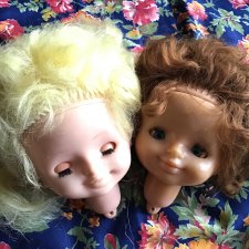 Продаются две головы от куклы « Валя, Ворошиловоград , 55 см