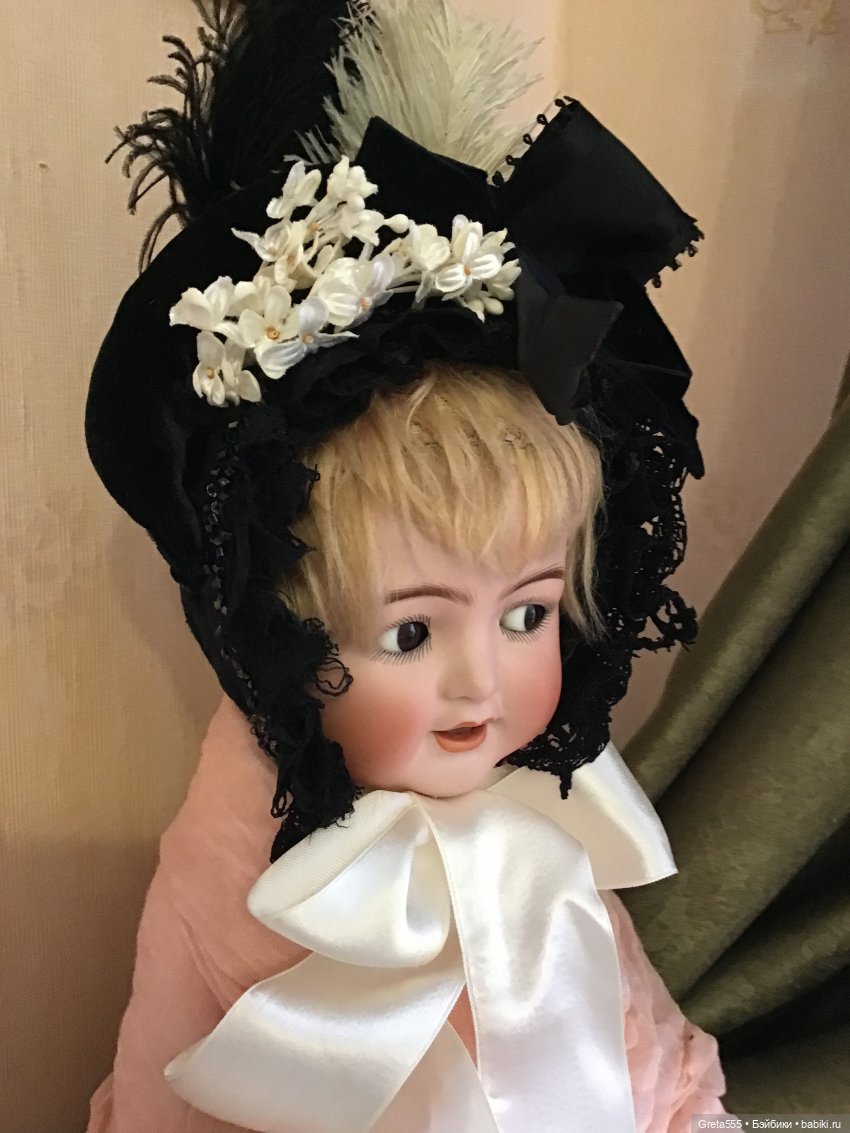 Роскошь чёрного .. бонет в викторианской стиле (фото 6)