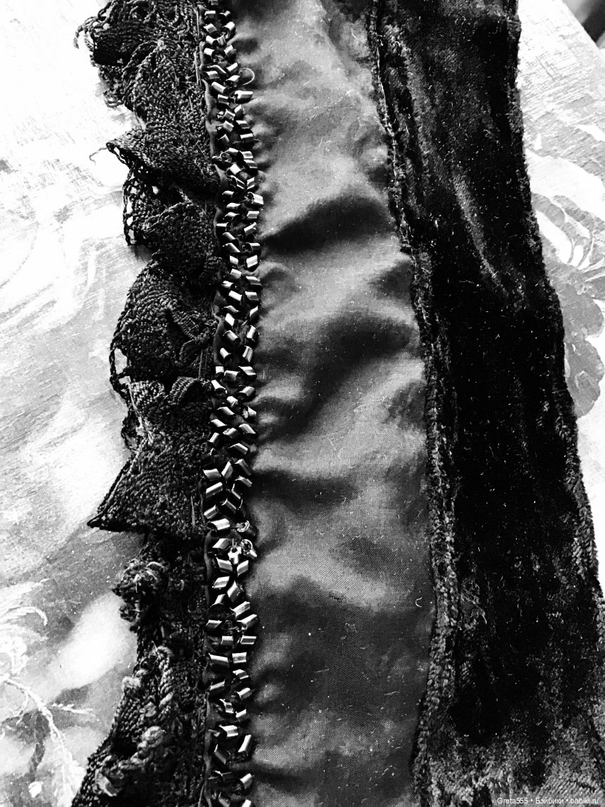 Роскошь чёрного .. бонет в викторианской стиле (фото 9)