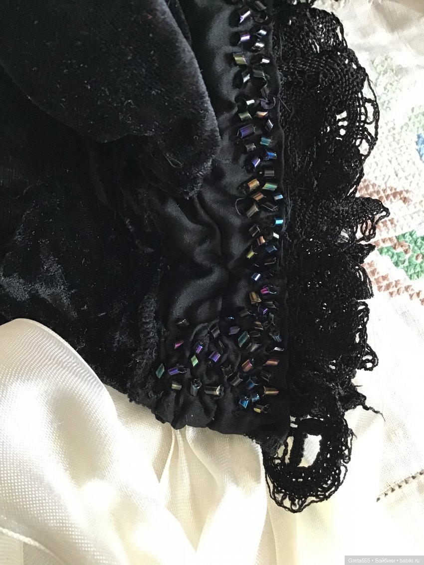 Роскошь чёрного .. бонет в викторианской стиле