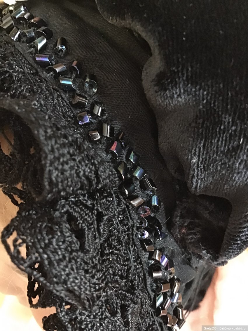 Роскошь чёрного .. бонет в викторианской стиле