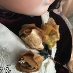 Три бархатных бутона роз , для декора кукол