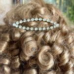 Старинная чешская заколка , для декора больших кукол